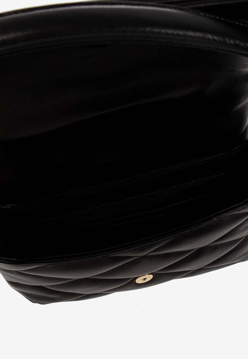 Le 57 Hobo Shoulder Bag in Quilted Leather
