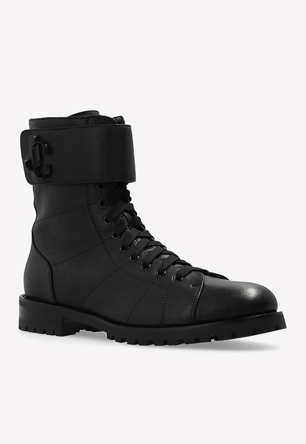 Ceirus Combat Boots in Nappa Leather
