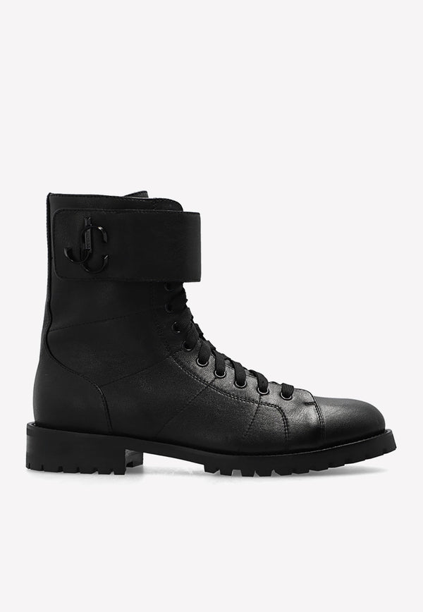 Ceirus Combat Boots in Nappa Leather