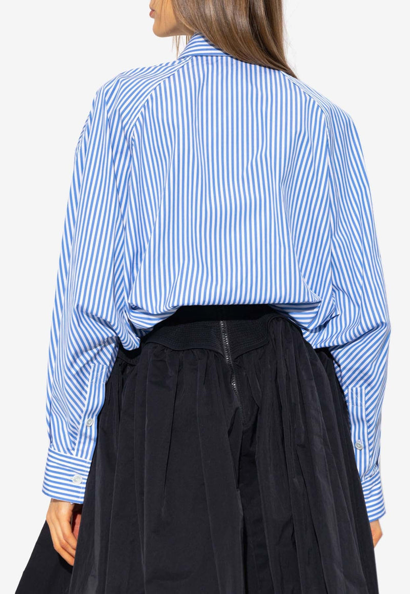 Compact Stripe Long-Sleeved  Shirt