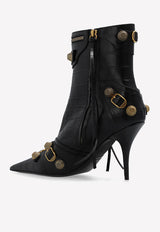 Cagole 90 Ankle Boots in Croc Embossed Leather
