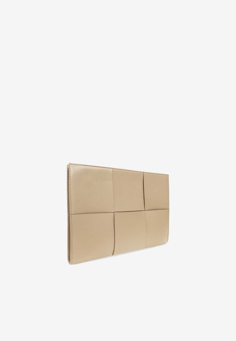 Arco Intrecciato Leather Document Holder