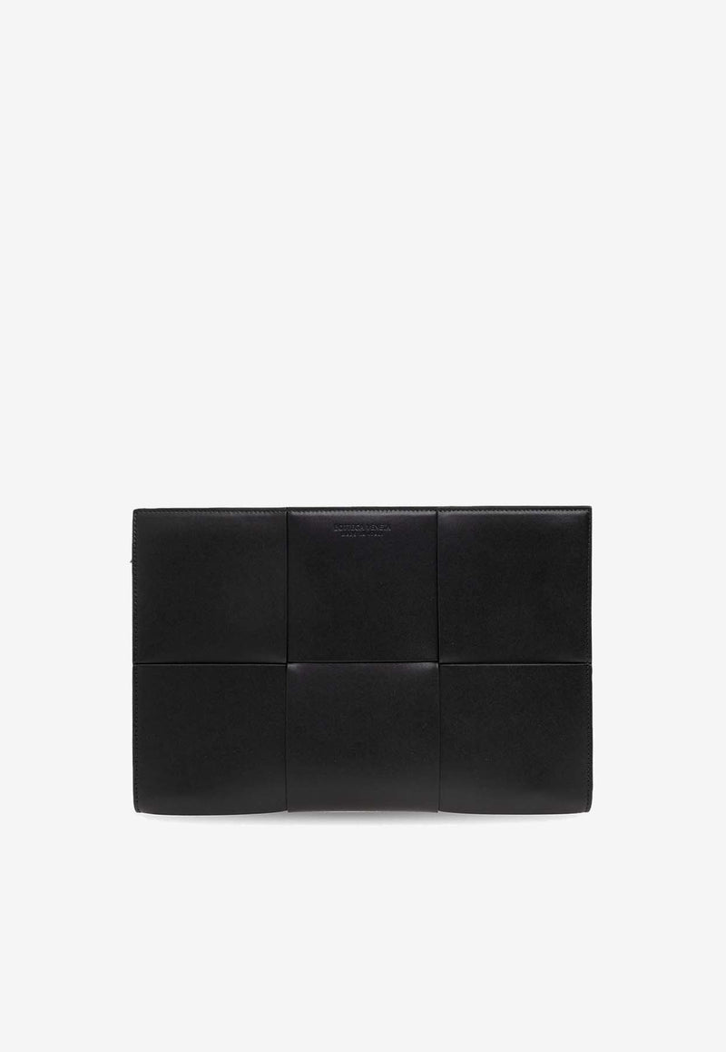 Arco Intrecciato Leather Document Holder