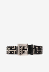 PB Monogram Jacquard Buckled Belt