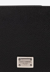 Logo Tag Bifold Leather Wallet