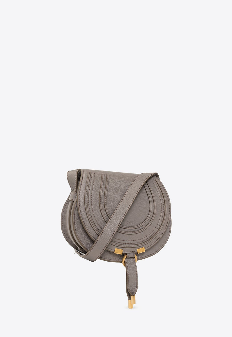 Small Marcie Grained Leather Crossbody Bag