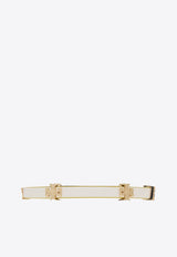 Eleanor Logo Plaque Leather Bracelet