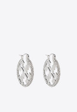 Miller Crystal Embellished Hoop Earrings