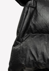 Oversized Padded Leather Vest