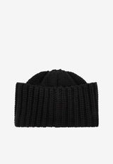 Cashmere Logo-Patch Beanie