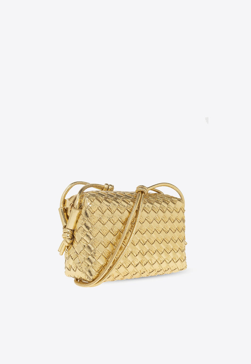 Mini Loop Metallic Intrecciato Crossbody Bag