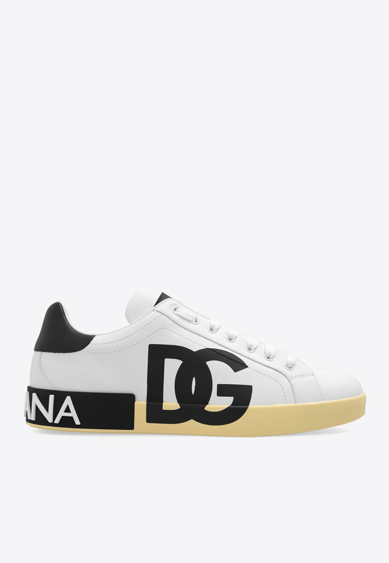 Portofino Nappa Leather Sneakers with DG Logo