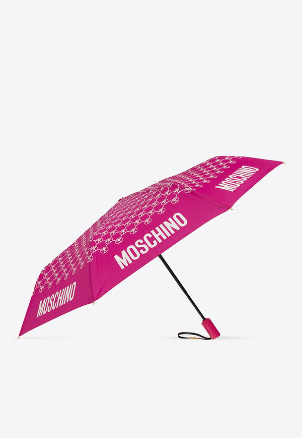 Logo Monogram Folding Umbrella