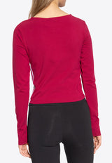Center Stage Long-Sleeved Top with Cut-Out