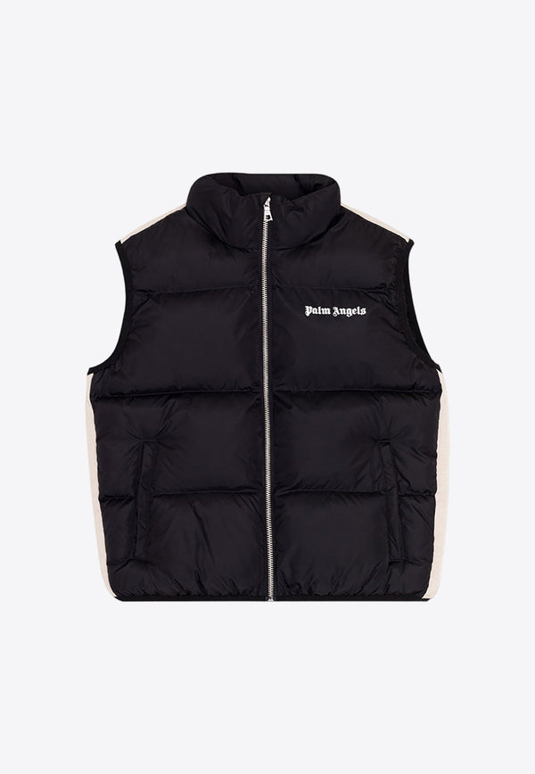 Boys Logo Print Quilted Vest