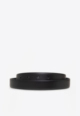 Gancini Buckle Leather Belt