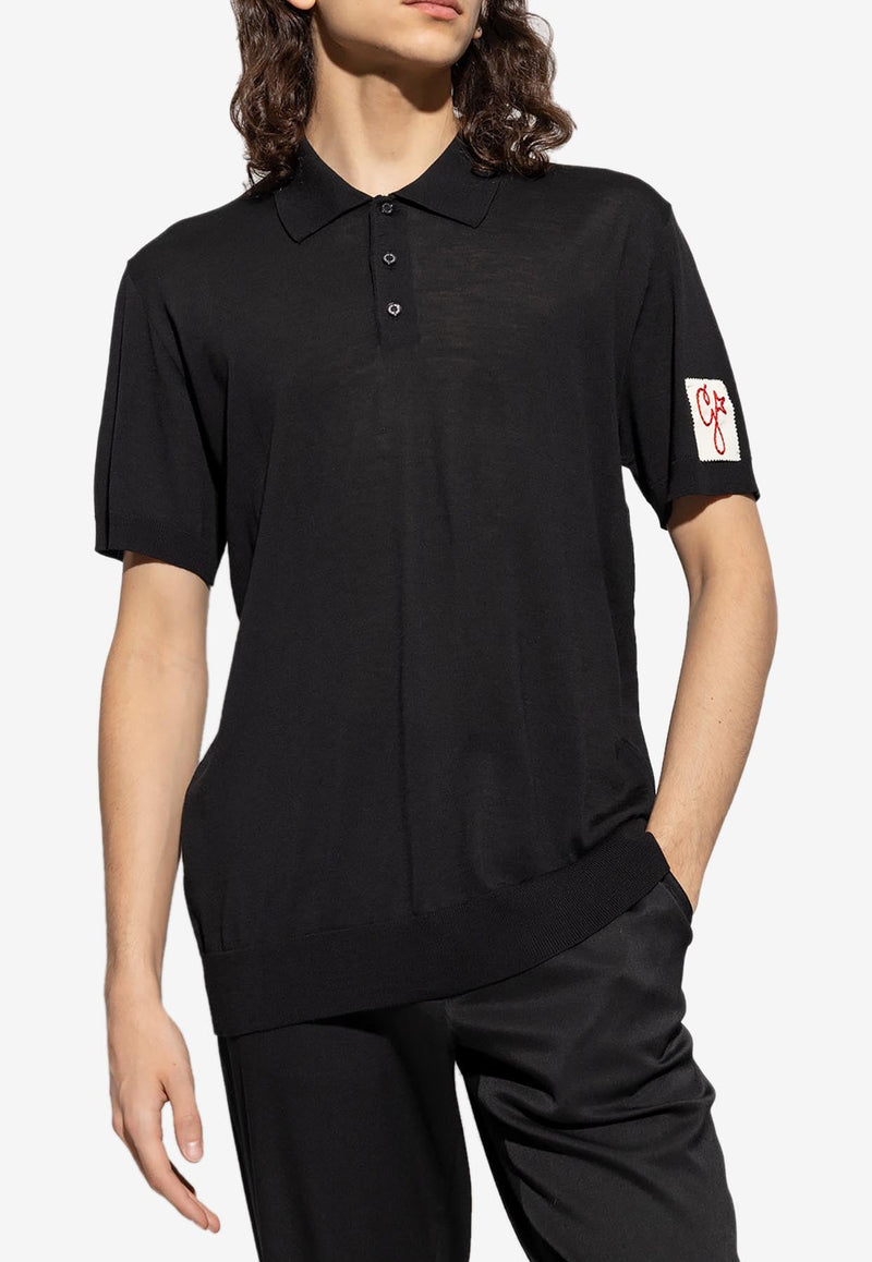 Polo T-shirt with Logo Patch