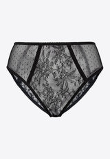 High-Waist Lace Briefs