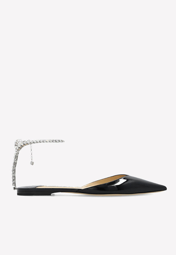 Saeda Patent-Leather Flats