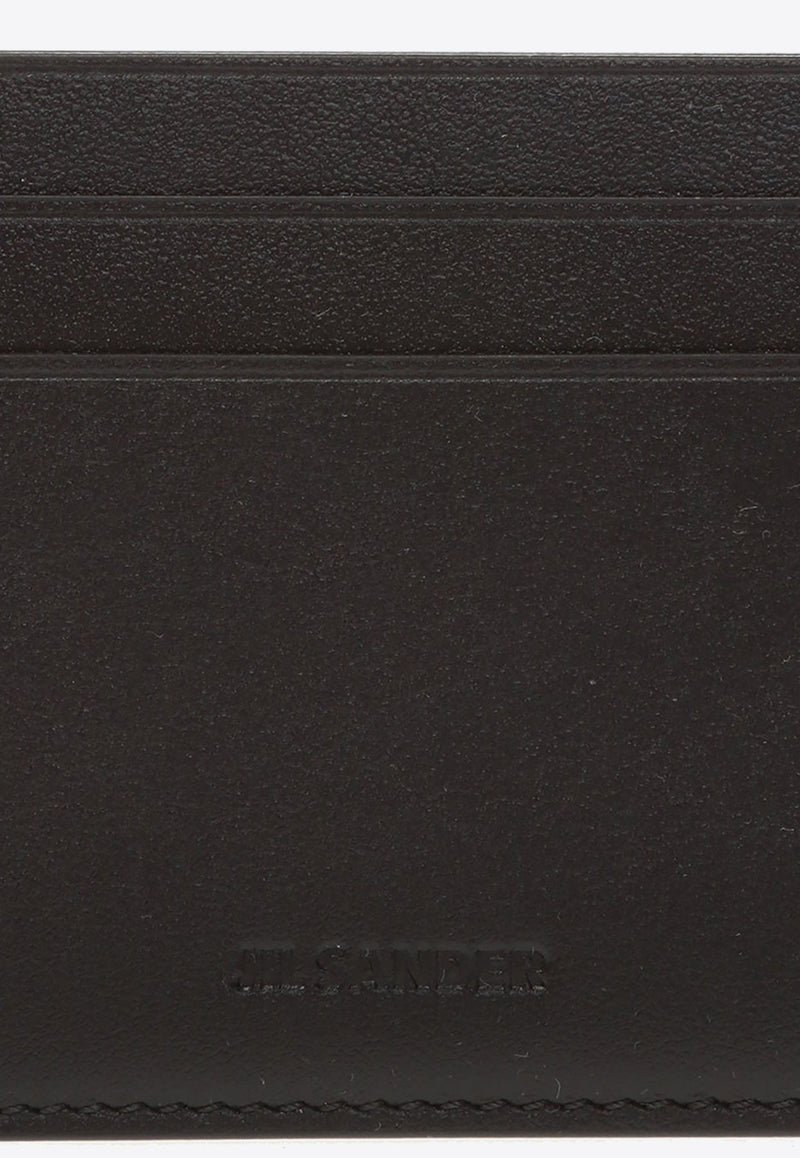 Embossed Logo Leather Cardholder