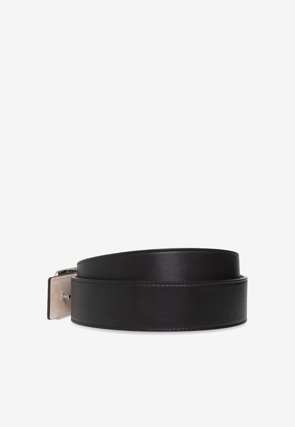 B-buckle Leather Belt