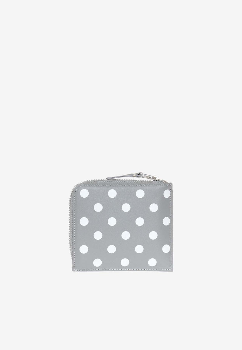 Polka Dot Zip-Around Pouch