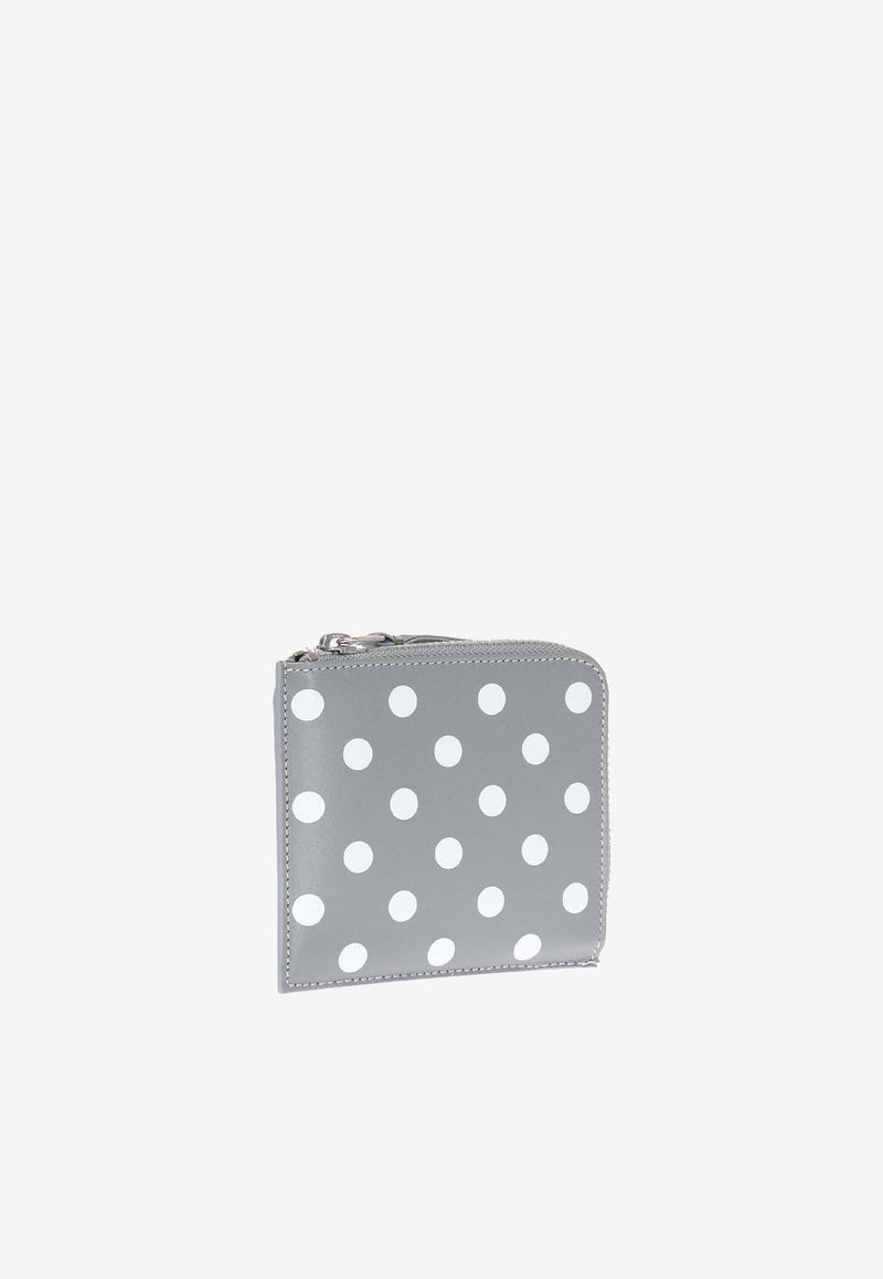 Polka Dot Zip-Around Pouch