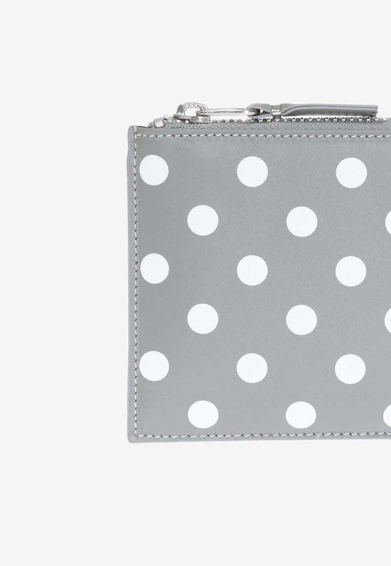 Polka Dot Zip-Around Pouch