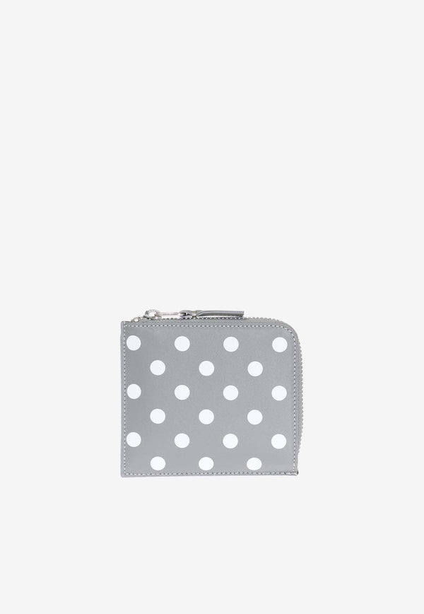 Polka Dot Zip-Around Pouch