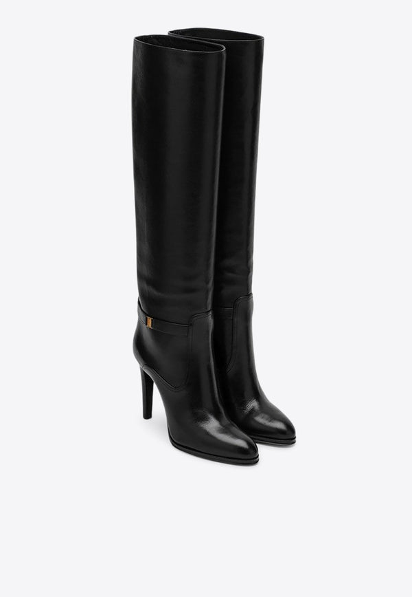 Diane 100 Grained Leather Knee-High Boots