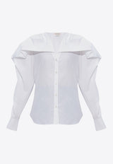 Long-Sleeved Ruffled Shirt