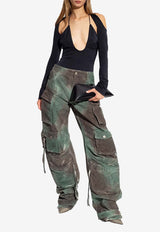 Fern Stained Camouflage Cargo Jeans