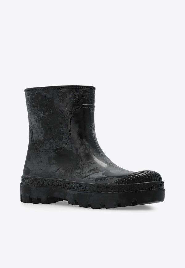 Millie Embossed Monogram Rain Boots