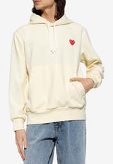 Embroidered Heart Hooded Sweatshirt