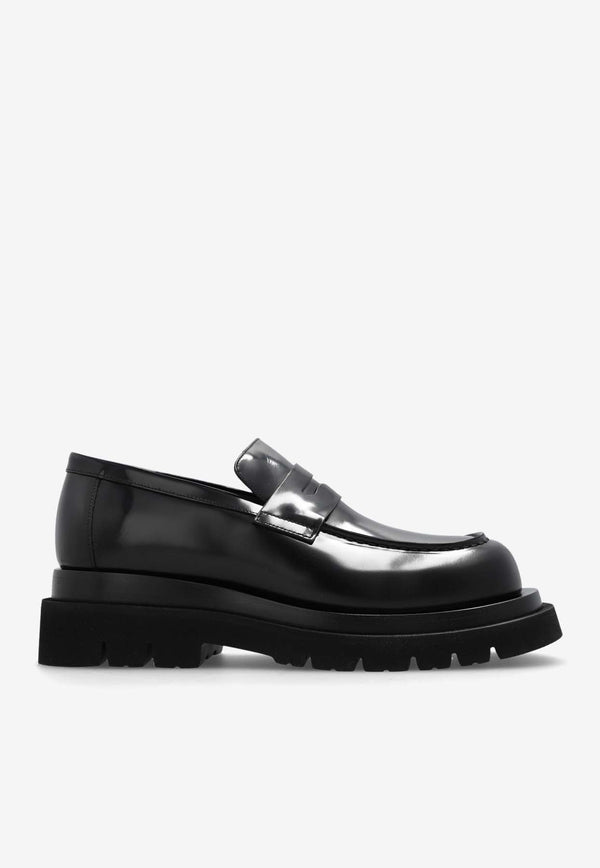 Lug Patent Leather Loafers