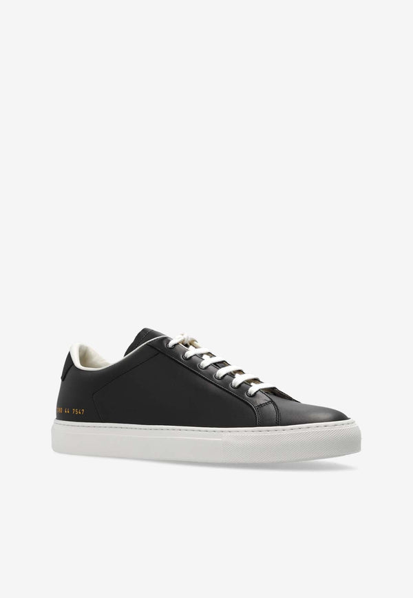 Retro Leather Low-Top Sneakers