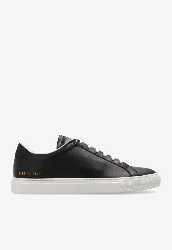 Retro Leather Low-Top Sneakers