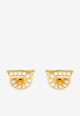 Crystal-Embellished Gancini Earrings