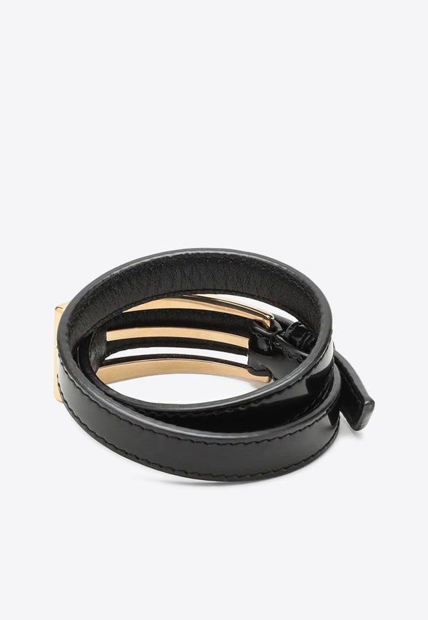 Double Twist Leather Bracelet