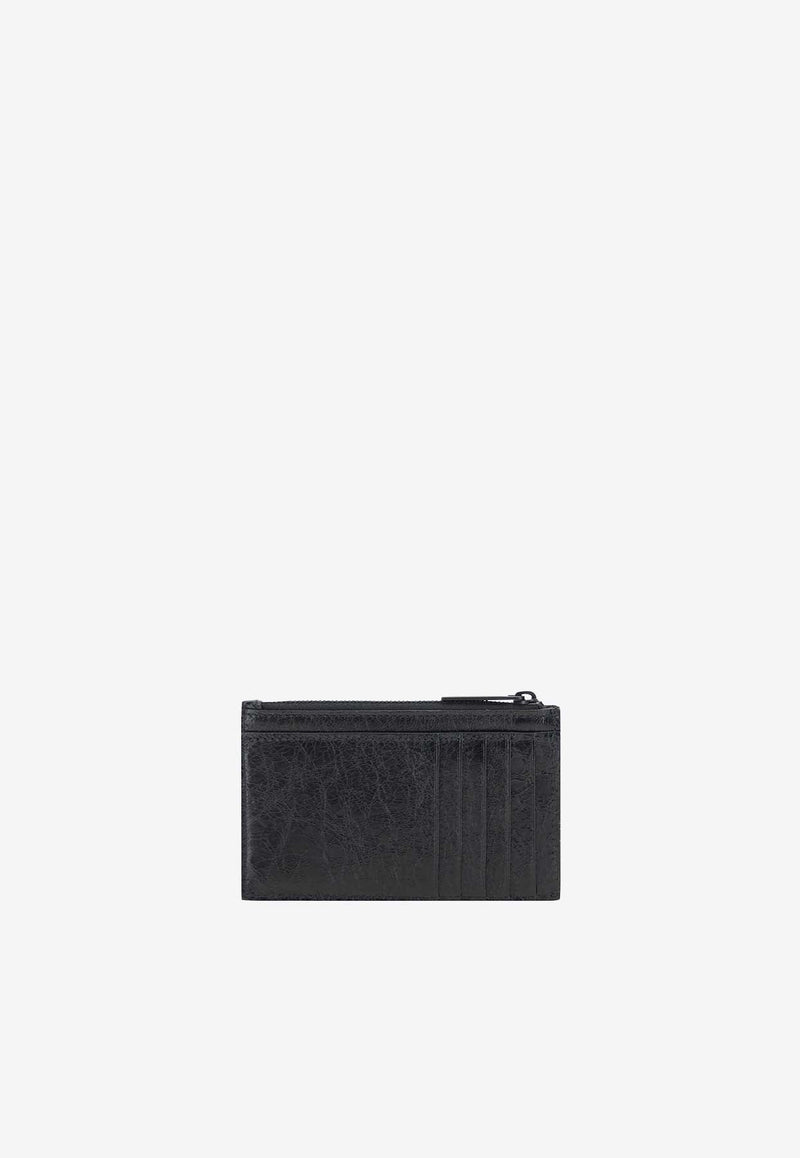 Logo Zipped Leather Cardholder