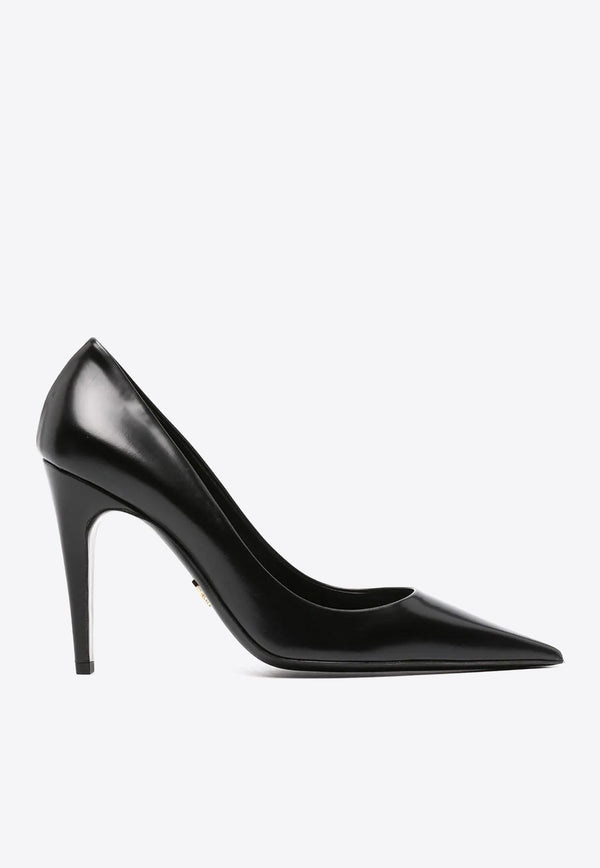 100 Leather Pointed Pumps