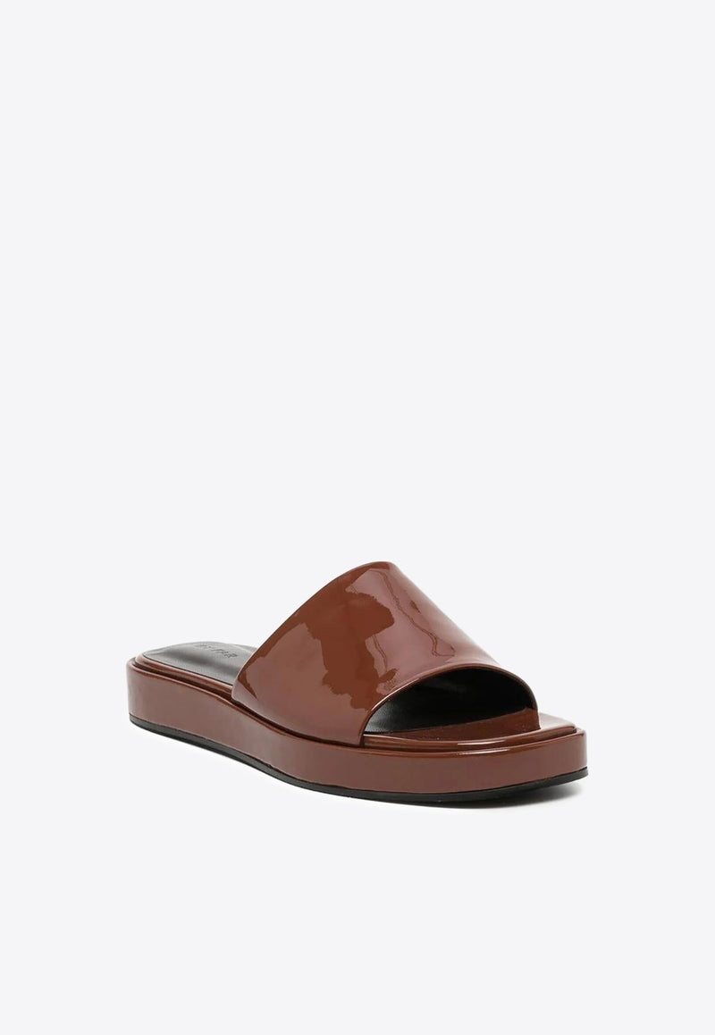 Shana Patent Leather Flat Sandals