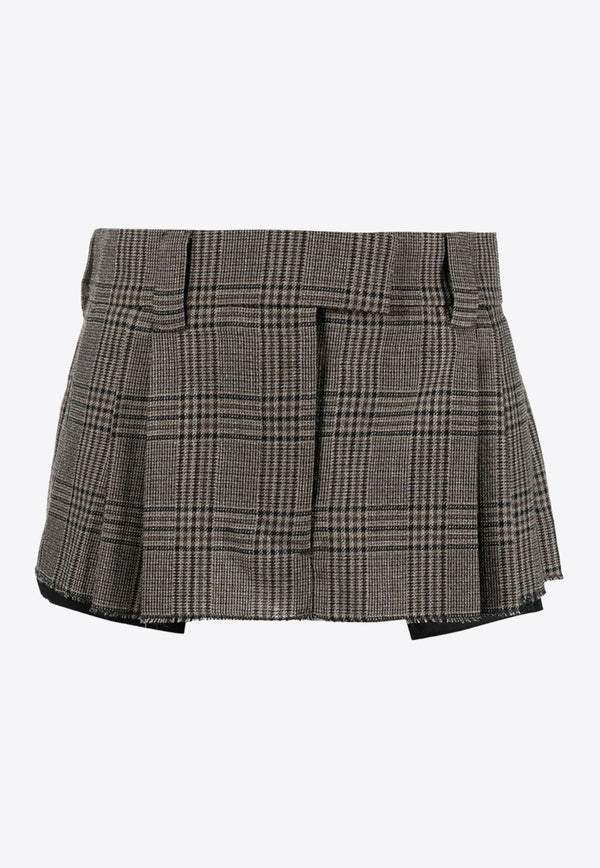 Prince of Wales Check Mini Skirt
