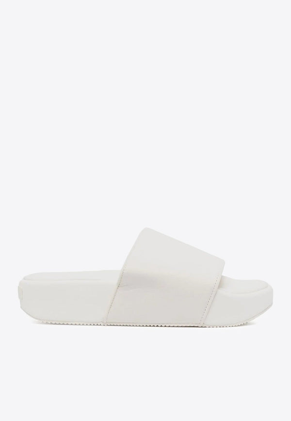 Y-3 Leather Flatform Slides