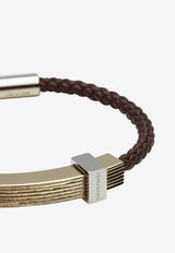 Large Braided Calfskin Bracelet