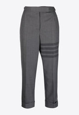 4-bar Stripe Tailored Cropped Pants
