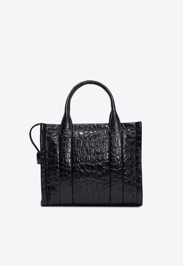 The Small Croc-Embossed Leather Tote Bag