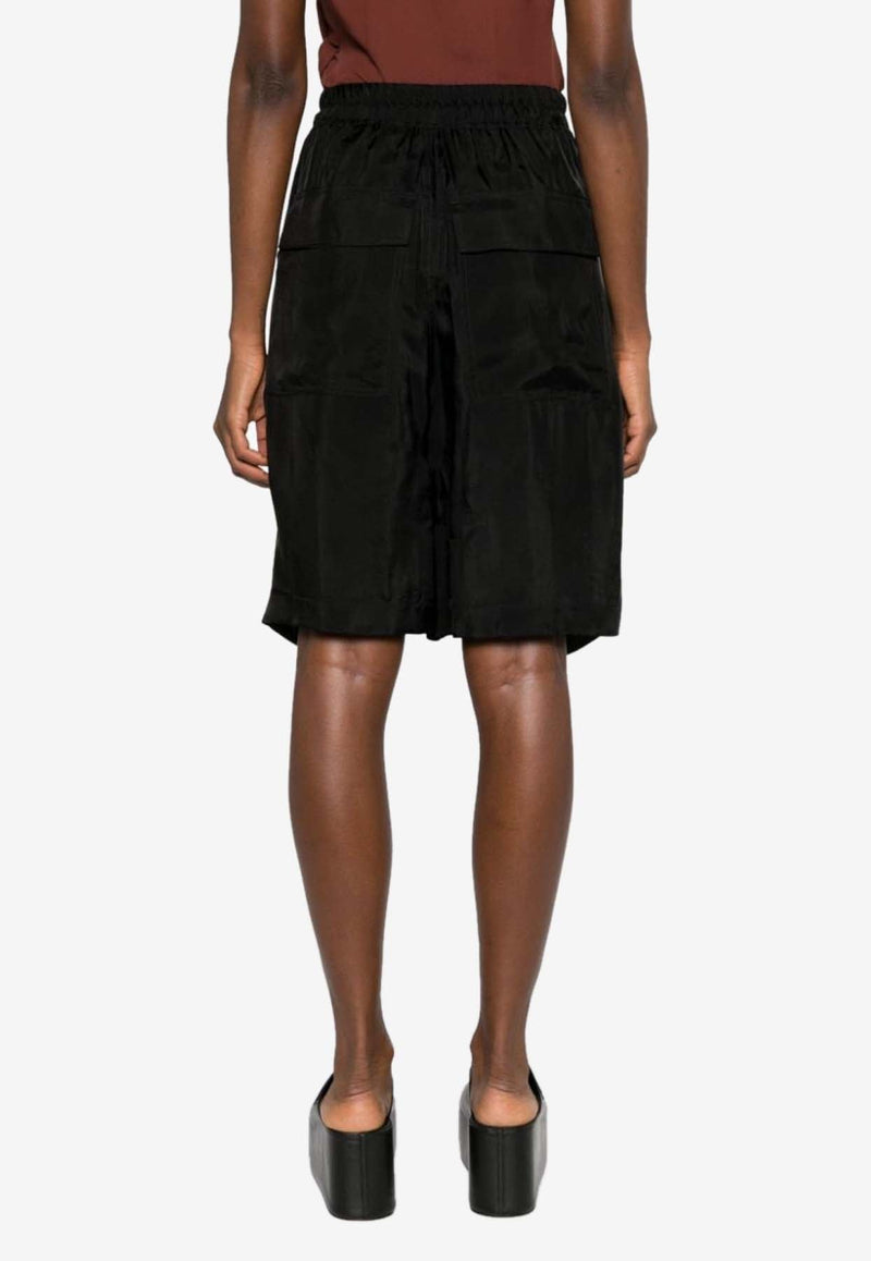 Lido Drawstring Satin Shorts