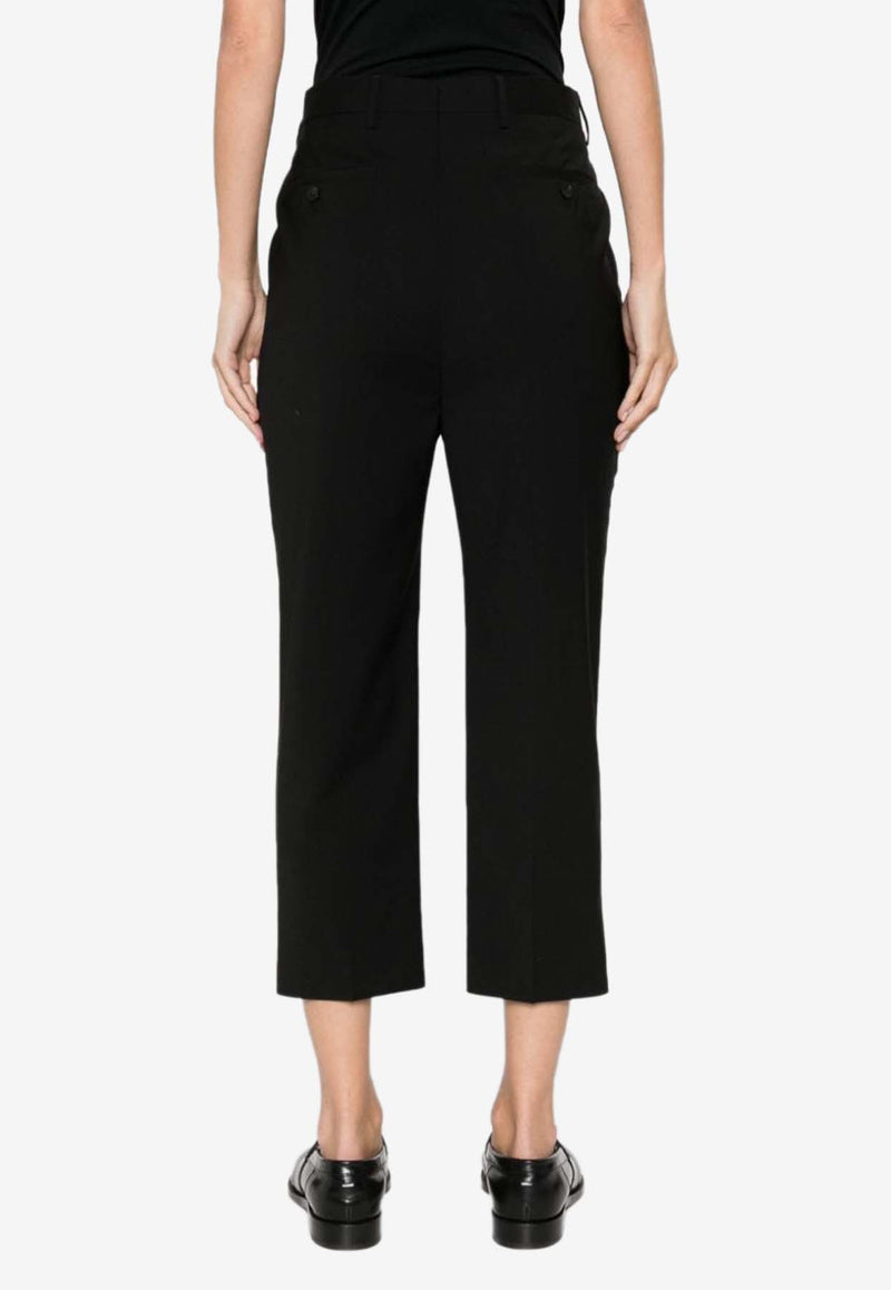 Tapered-Leg Tailored Pants