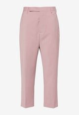 Tapered-Leg Tailored Pants